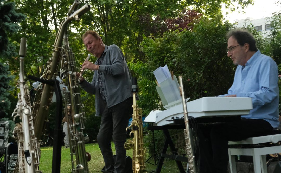 08/06/2025 – Olivier Hutman & Jean-Luc « Oboman » Fillon Duo à Jazz à Cours et à Jardins